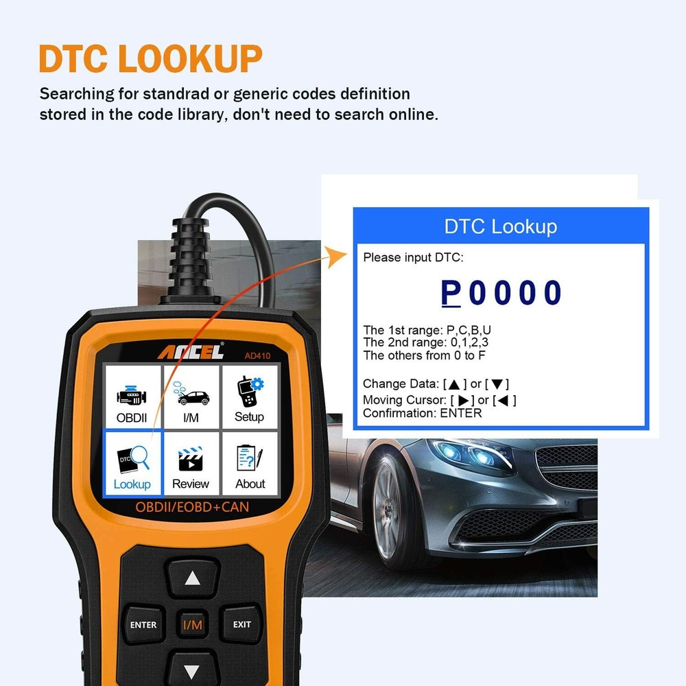 Check Car Engine OBD2 Scanner Live Data Stream EOBD Code Reader Diagnostic Tool