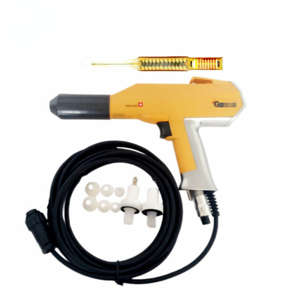Electrostatic powder gun for GM02 with Nozzle group cascade