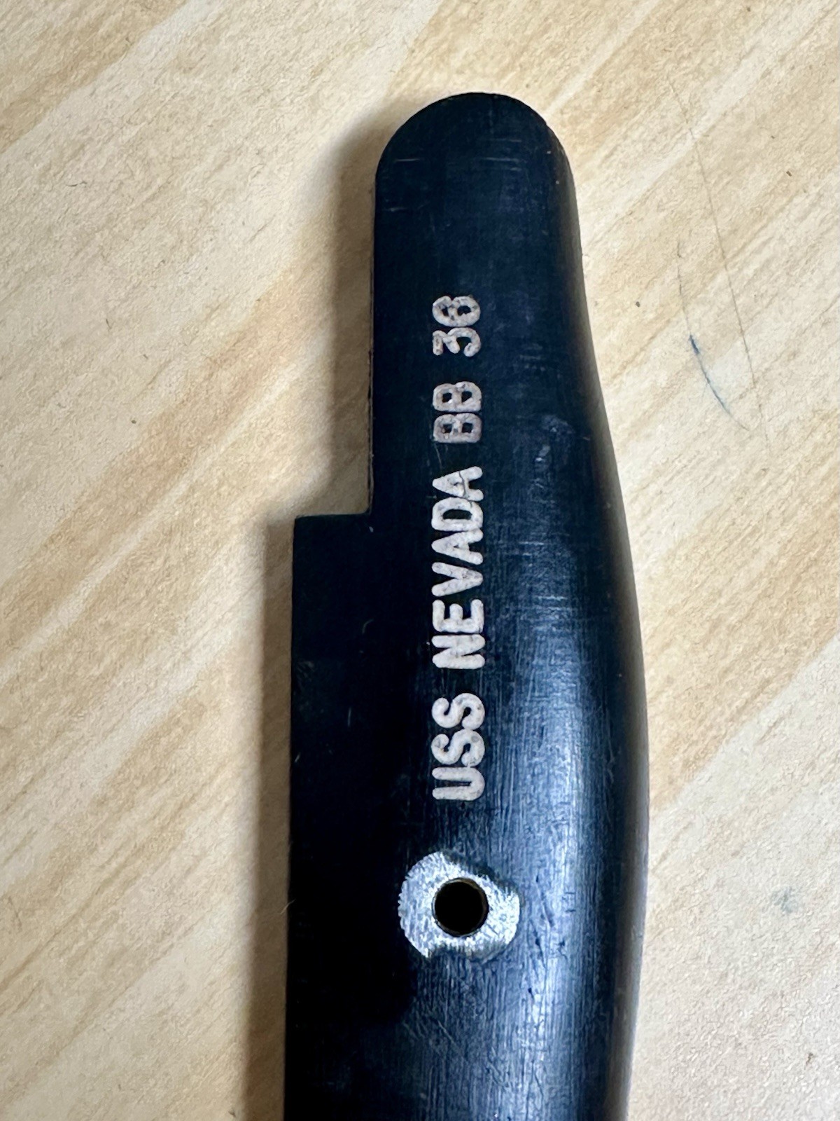 WWI US M1905-E1 10” Bayonet RIA 1910 Rock Island Armory Marked USS Nevada BB 36