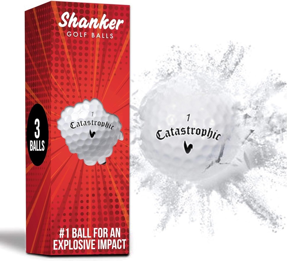 Exploding Balls - Prank Balls That Explode on Impact - Funny Joke for Golfers (S