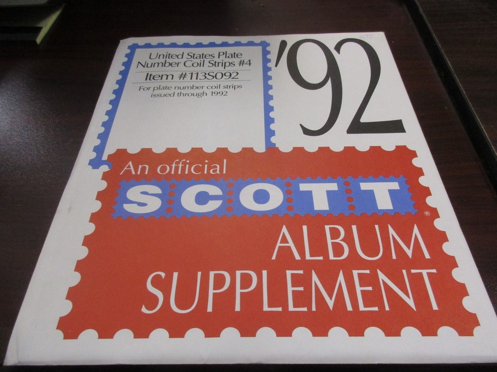 THE SCOTT THE SCOTT ALBUM SUPPLEMENT U.S PLATE  COIL STRIPS #4 W/FREE SHIPPING!!