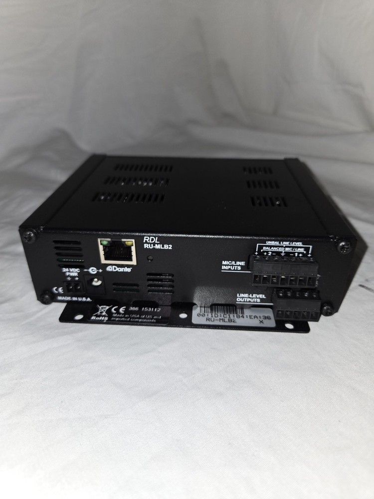 RDL RU-MLB2 2x2 Mic/Line Bi-Directional Network Interface