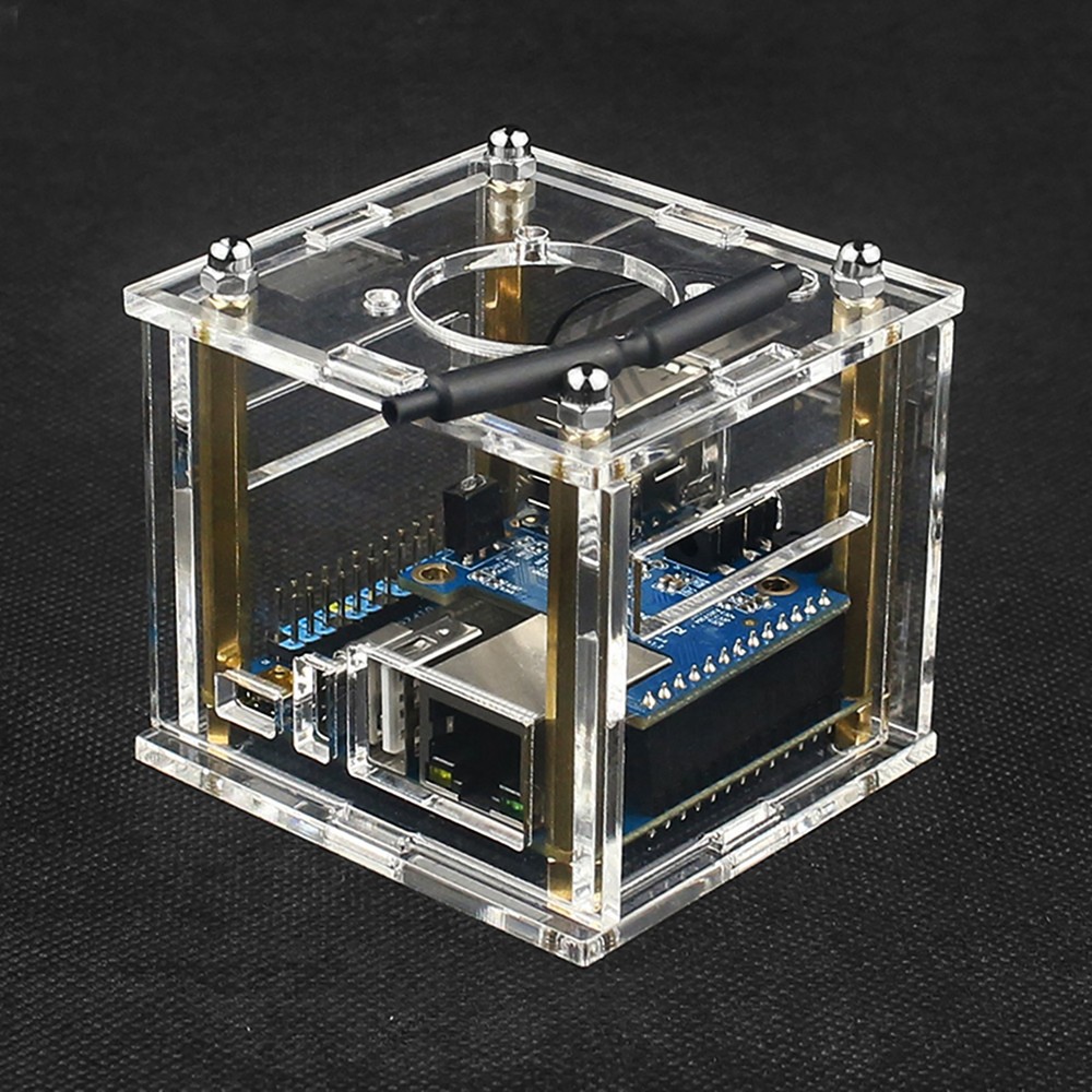 Acrylic Enclosure Clear Shell Case W/ Cooling Fan For Orange Pi Zero 3 Accessory