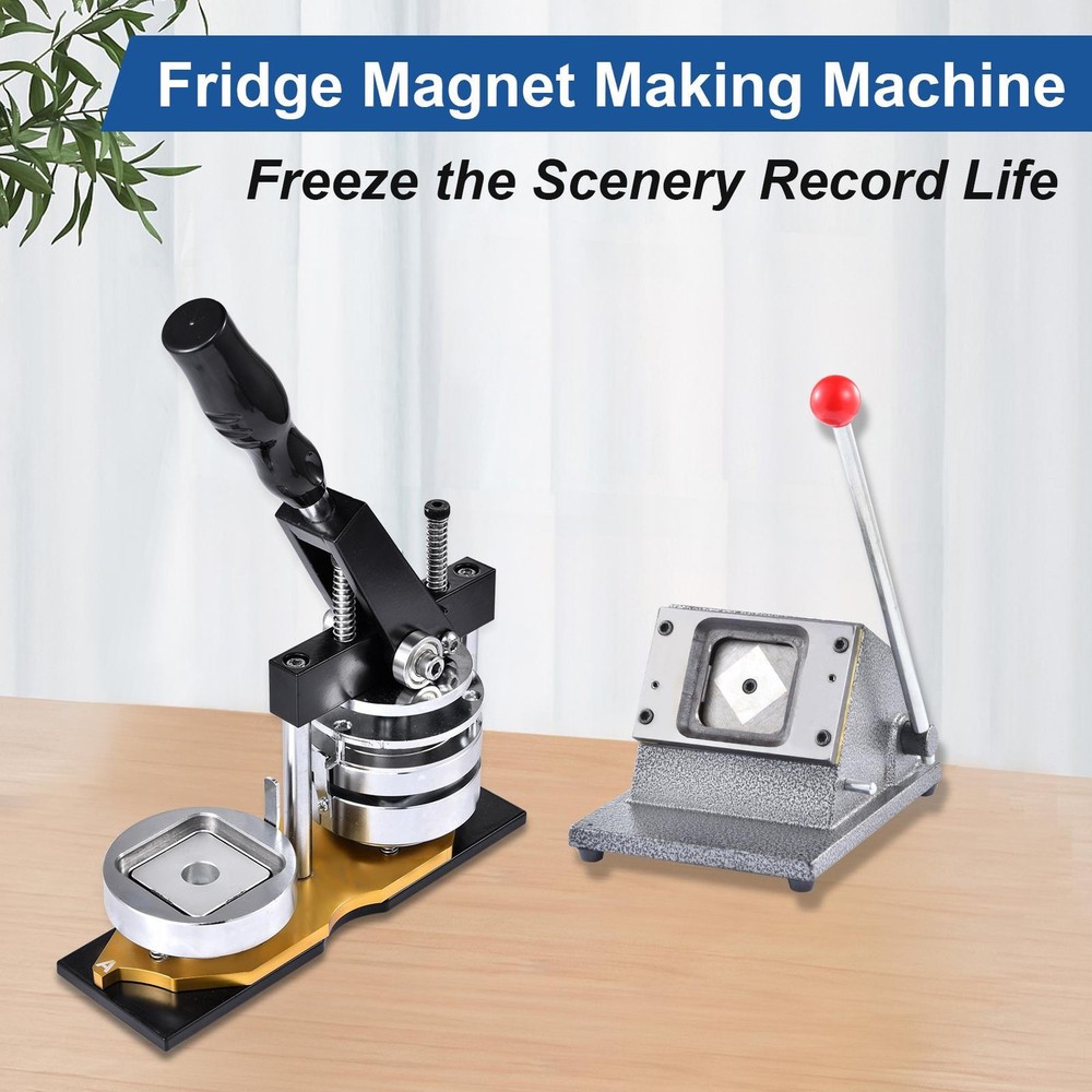 2x2" Magnet Maker Machine DIY Magnet & Button Maker Kit - Badge Press Tool