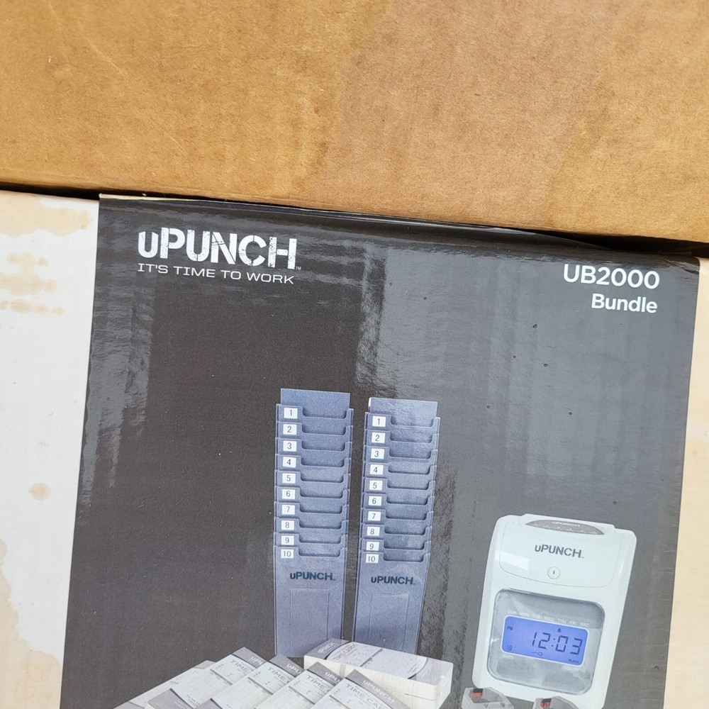 UPunch™ UB2000 Electronic Calculating Punch Card Time Clock Bundle