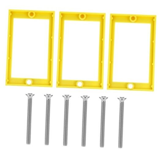3 Pcs Electrical Box Extender, 1/4" Receptacle Extender with 6 Screws,