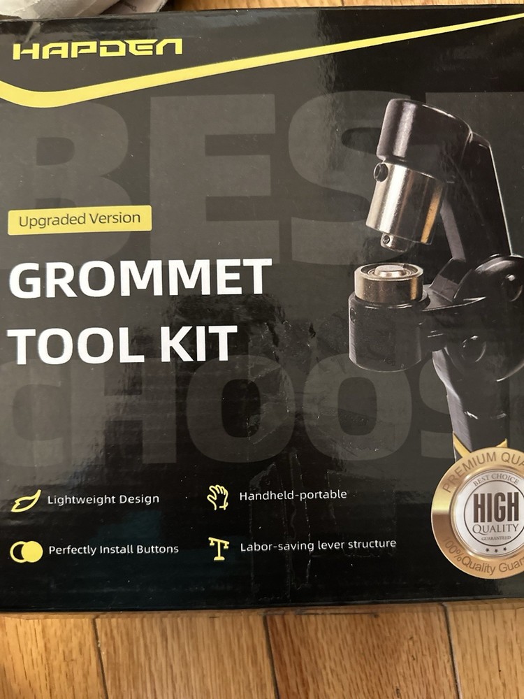 Hapden Grommet Tool Kit 10mm - Upgraded Version Open Box