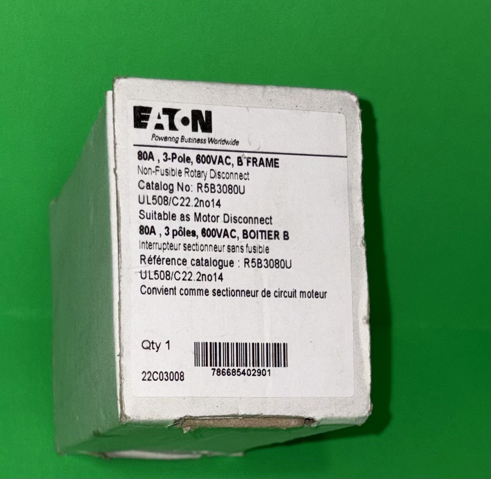 Eaton R5B3080U Rotary Disconnect Switch