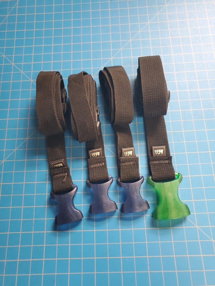 Backpack Accessory Strap 4PCS, Black Utility Straps with Quick-Release