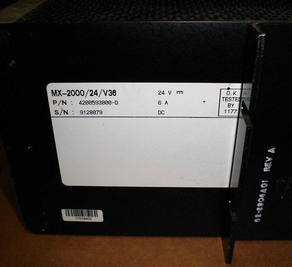 California Microwave Data Systems MX-2000 Digital Multiplexer MX-2000/24/V36