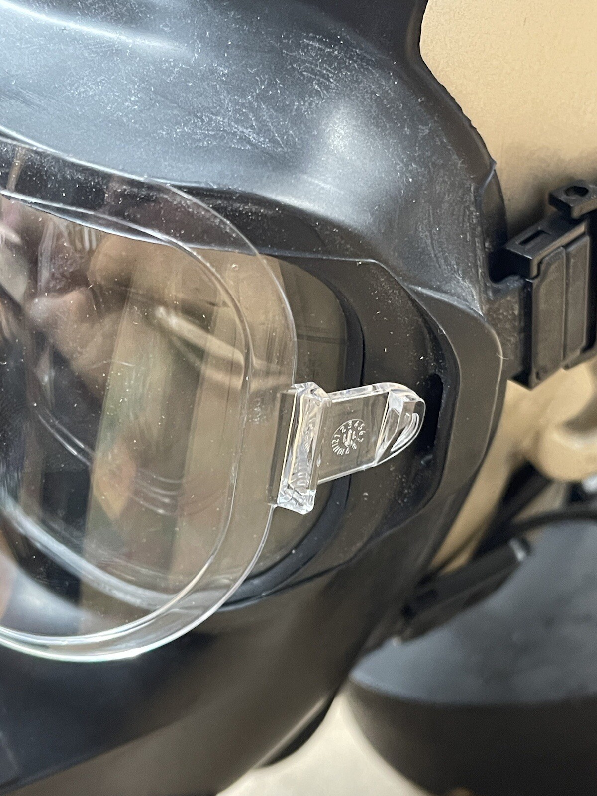 Gas Mask, C50 WITH CLEAR OUTSERT, Small, Avon Protection, Used