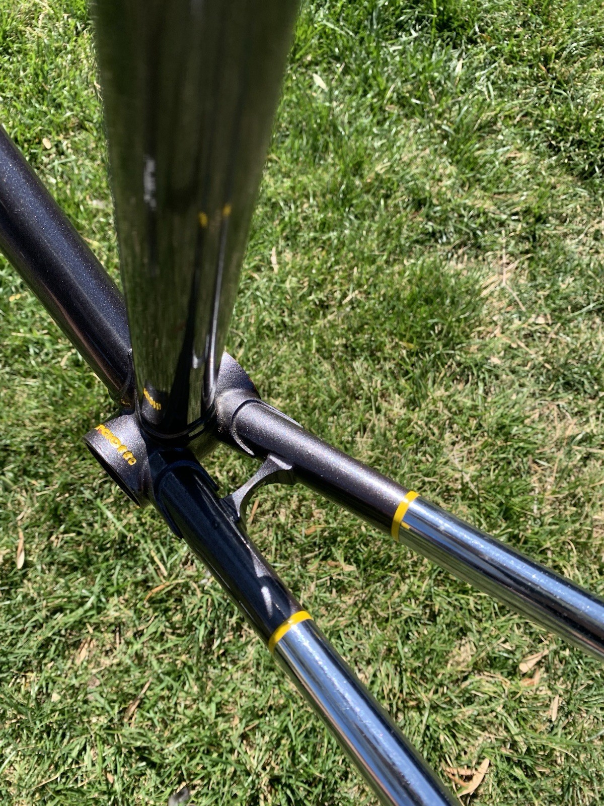 62cm x 60cm 1991 Guerciotti Steel Road Bike Frame Columbus TSX Clears 30mm Tire!