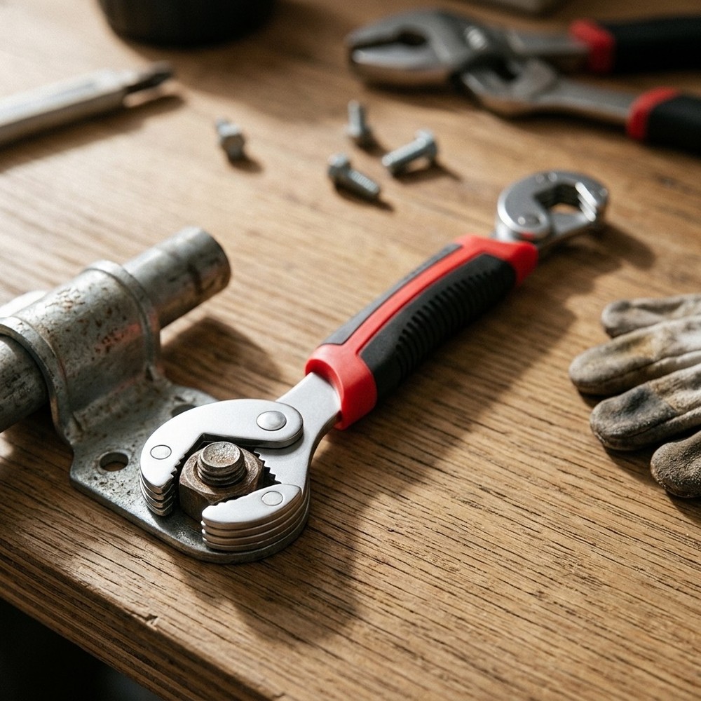 Adjustable Universal Spanner Wrench, Dual Head Multi Function Repair Tool