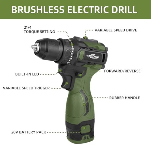 17V Brushless Screwdriver Drill Set, 17V Brushless Screwdriver & Drill Set
