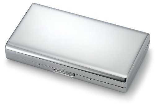 Victorian Style Cigarette Case Double Sided King & 100s Plain Pattern 4x2inch