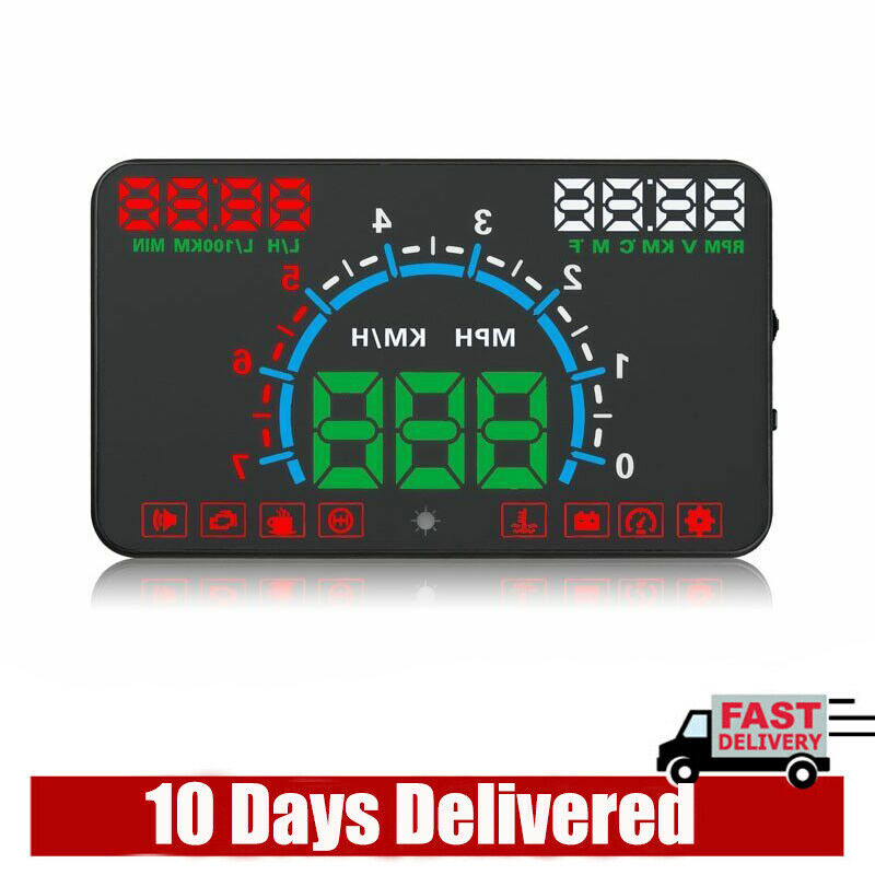 5.8'' E350 Car OBD2 Display HUD Head Up Display Projector Warning Speedometer