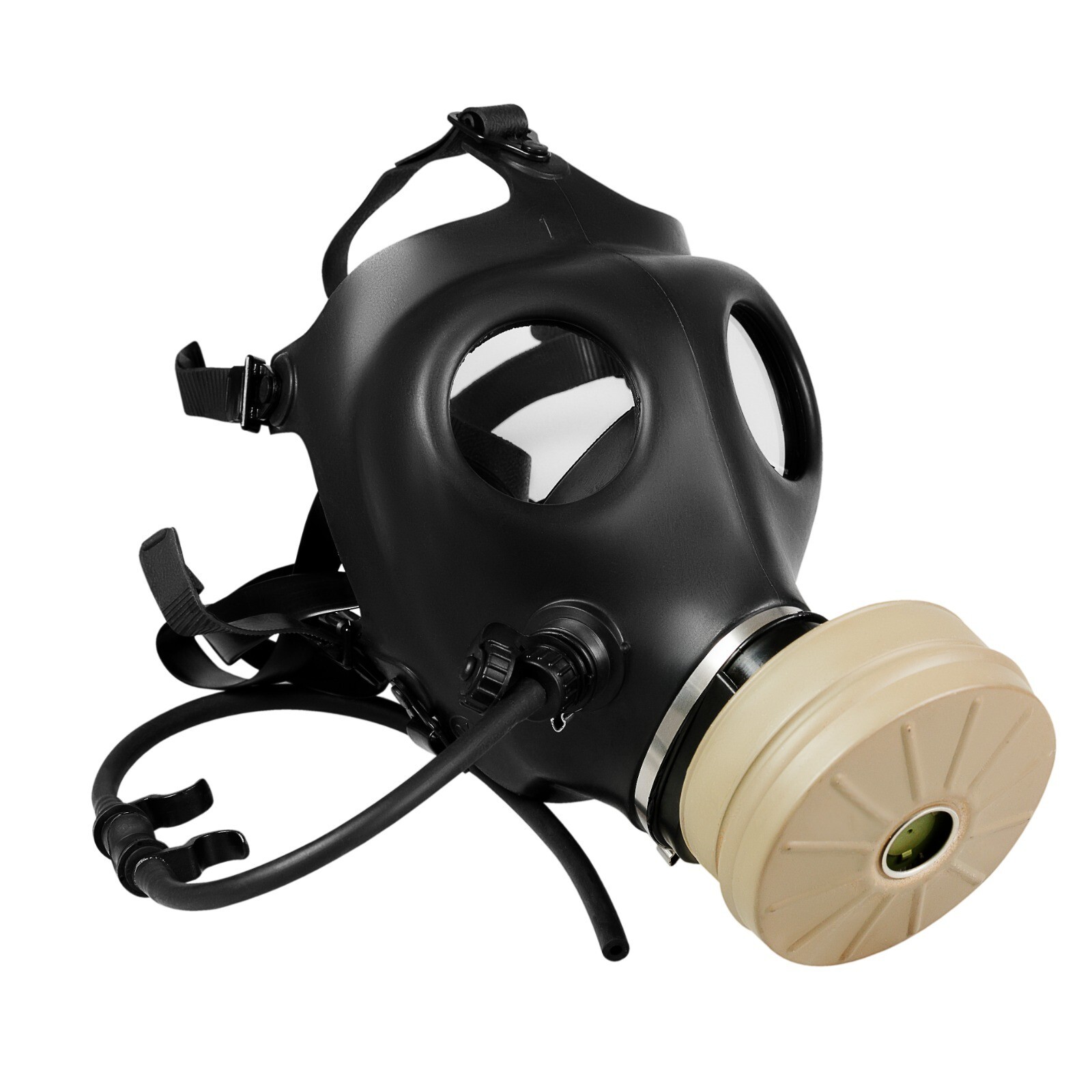 Israeli NBC Gas Mask Kit | Full Face Respirator + Hydration Tube + Sealed Filter