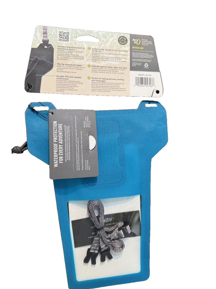 Nite Ize RunOff Waterproof Phone Pouch - Blue