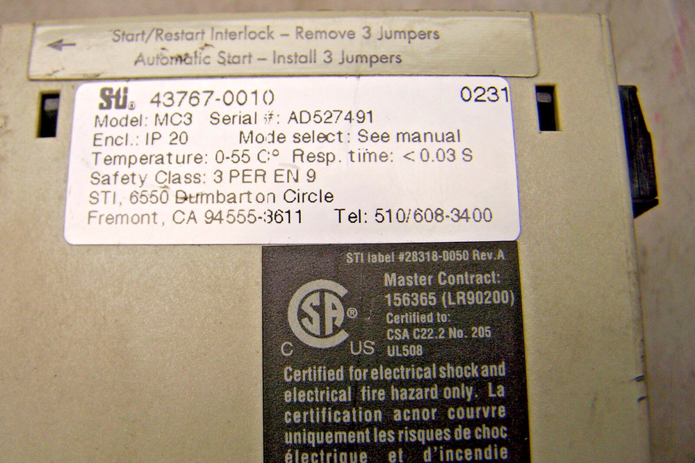 STI MC3 MAT CONTROLLER 43767-0010