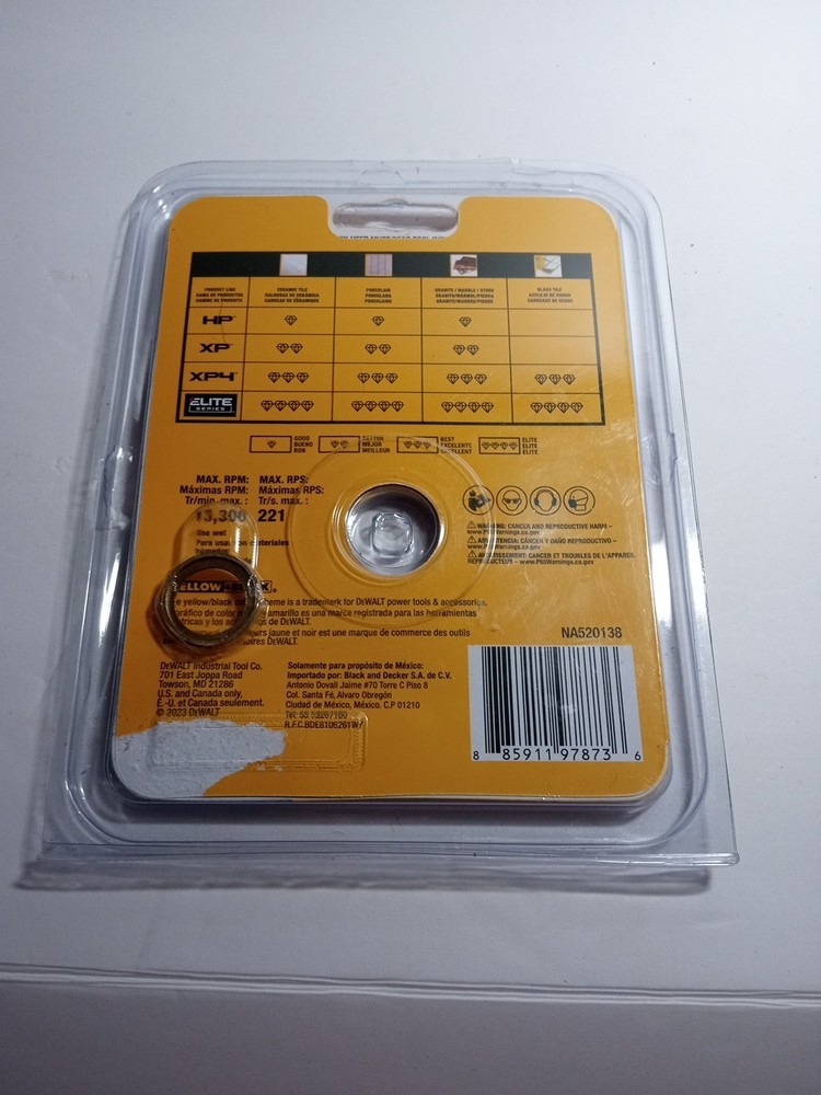 Dewalt DW4736 4-1/2" Continuous Diamond Blade