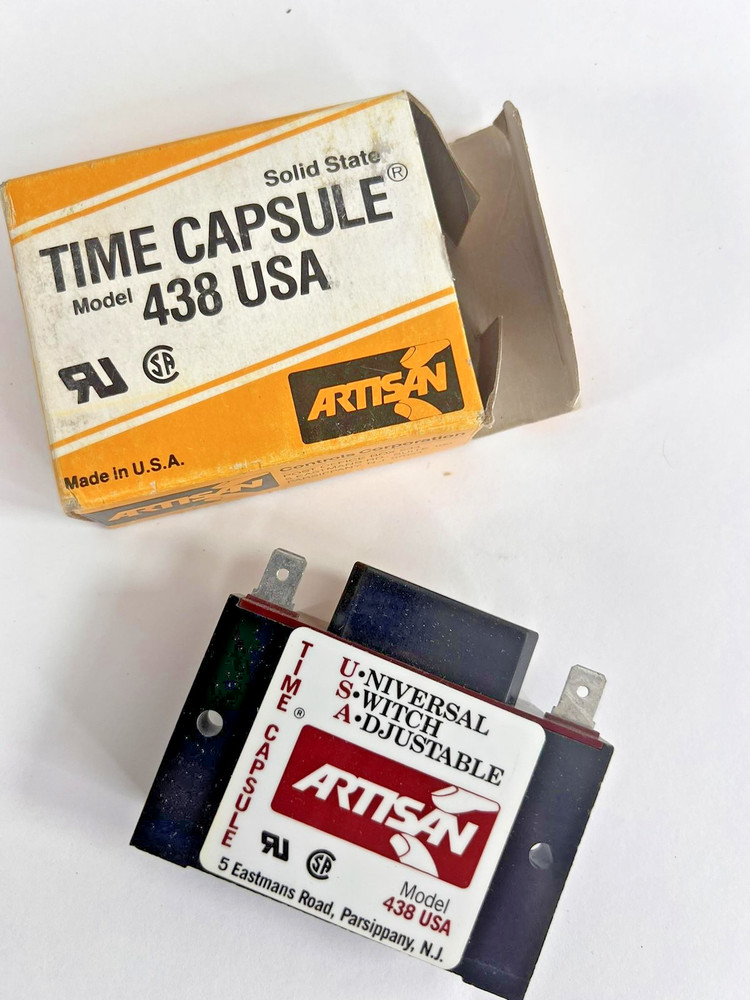 Artisan Time Capsule Model 438 USA Solid State Timer 24-240V AC/DC 1A Adjustable