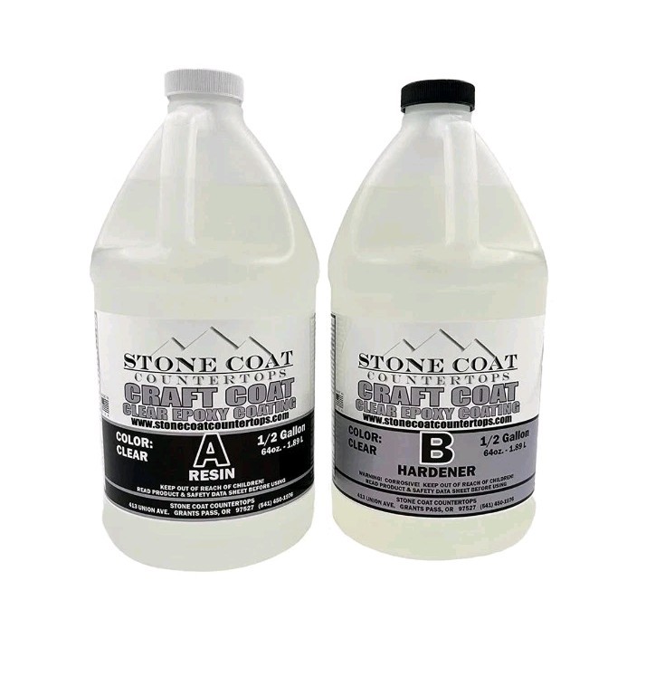 Craft Coat 1 Gallon Epoxy Resin Kit (Stone Coat Countertops - DIY Craft Resin)