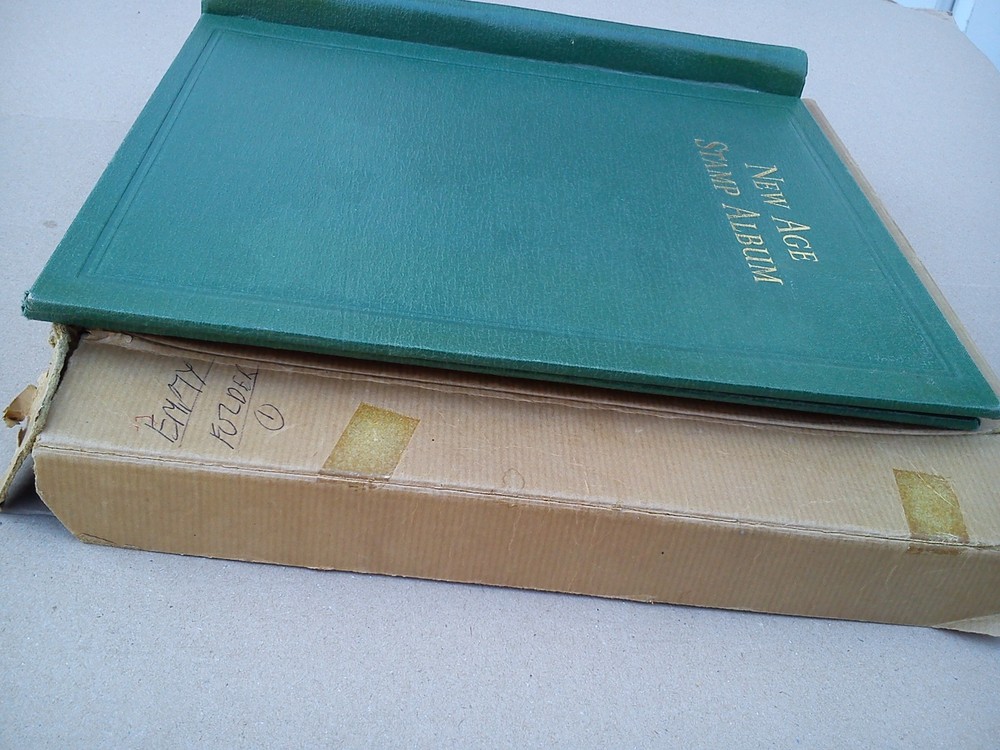 Stanley Gibbons Springback New Age Stamp Album Folder Binder Storage Green EMPTY