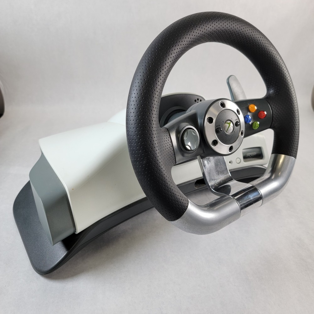 Microsoft Xbox 360 Wireless Racing Steering Wheels Controller & Pedals Only