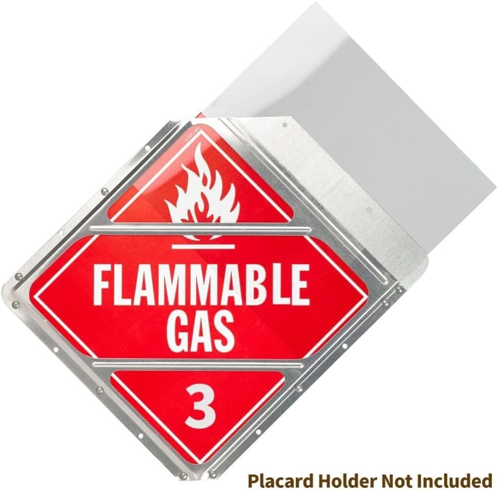 4-Pack Impact & UV-Resistant Hazmat Placard Shields