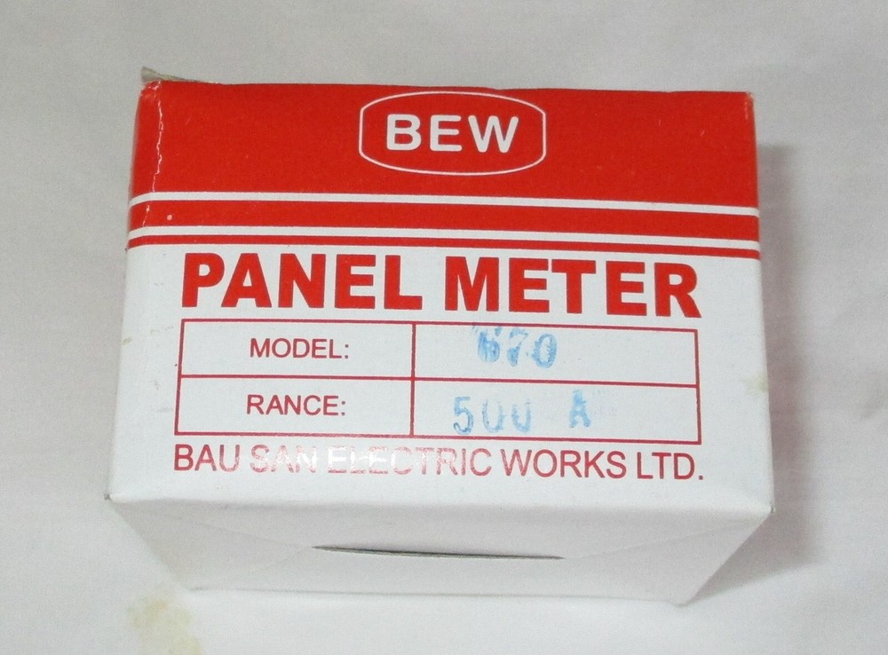 1 BEW Model AT-670 500 MV Panel Meter NIB