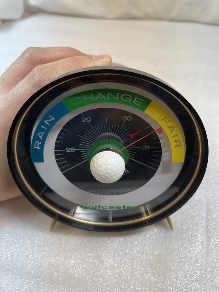 RARE VINTAGE REMEMBRANCE USA GOLF GOLFCASTER BAROMETER