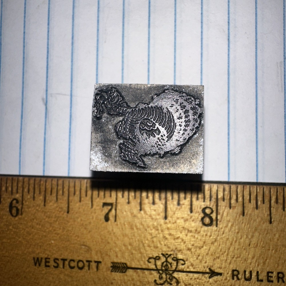 Printing Block “ Running Turkey “ Nice Details!