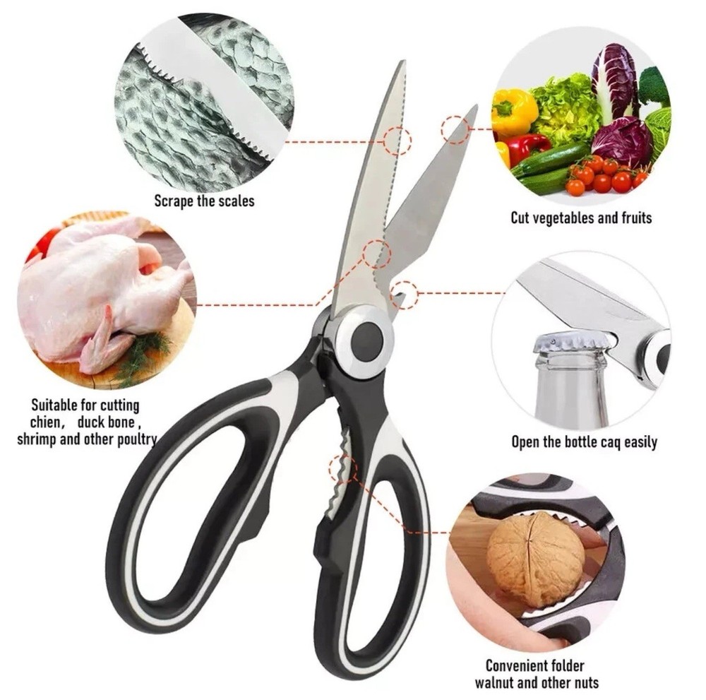 ✅SHIP NOW- High Quality Heavy Duty Kitchen Scissors Multifunctional Sharp Shears