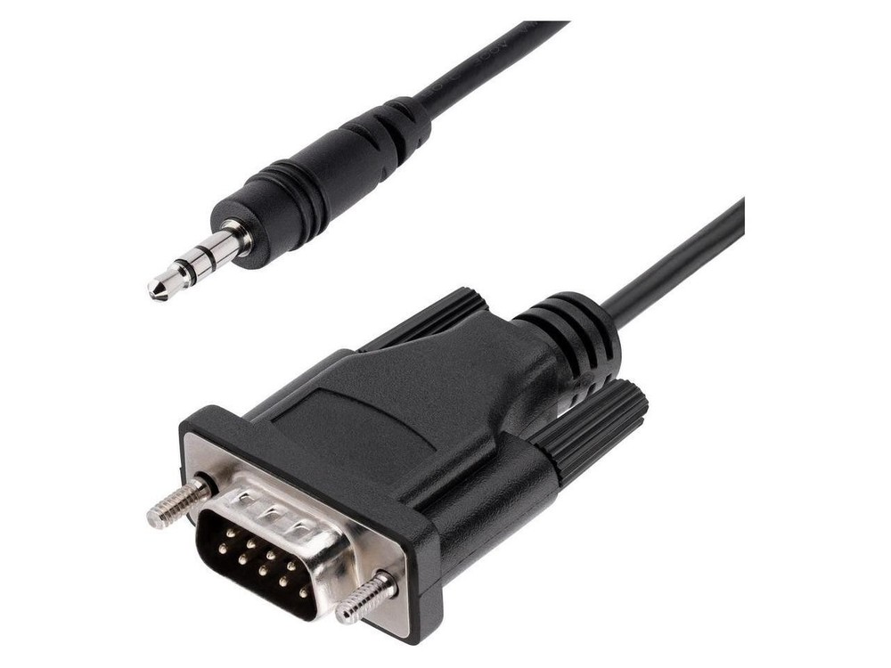StarTech 3ft 1m DB9 to 3.5mm Serial Cable for Serial Device Configuration RS232