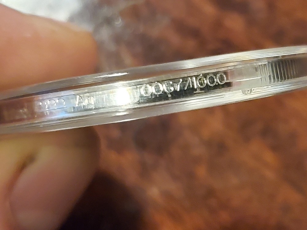 Silver Shield Enemy Unknown Decentralized Double Obverse Proof Round 0067 SBSS