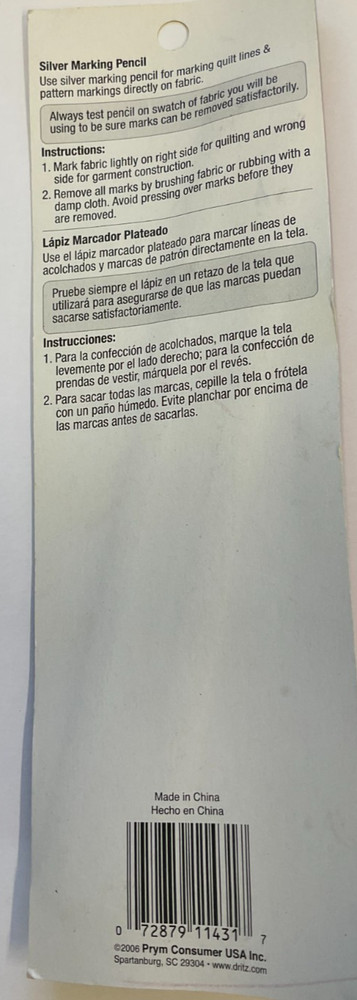 DRITZ #687 SILVER MARKING PENCIL