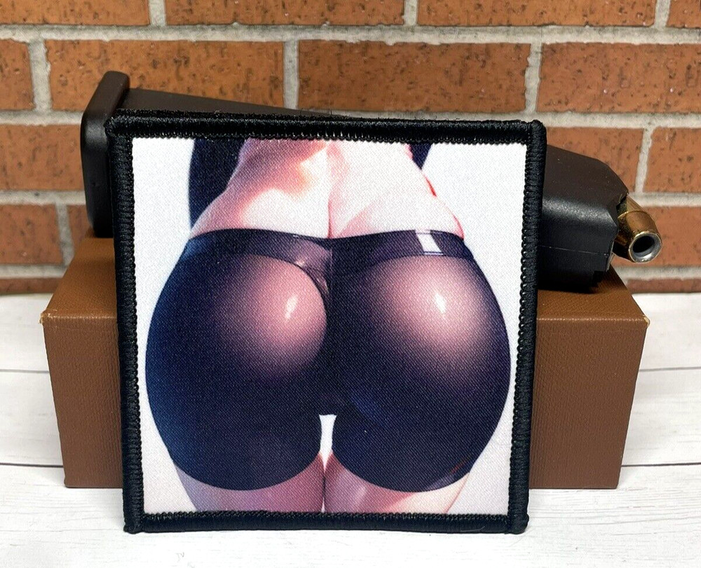 Tactical Butt Patch - Anime Big Ass Patch - Hook Loop Hentai Big Butt Patch