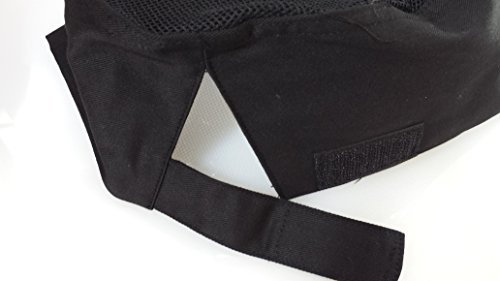 Black Chef Hat - Adjustable. One Size Fit Most.