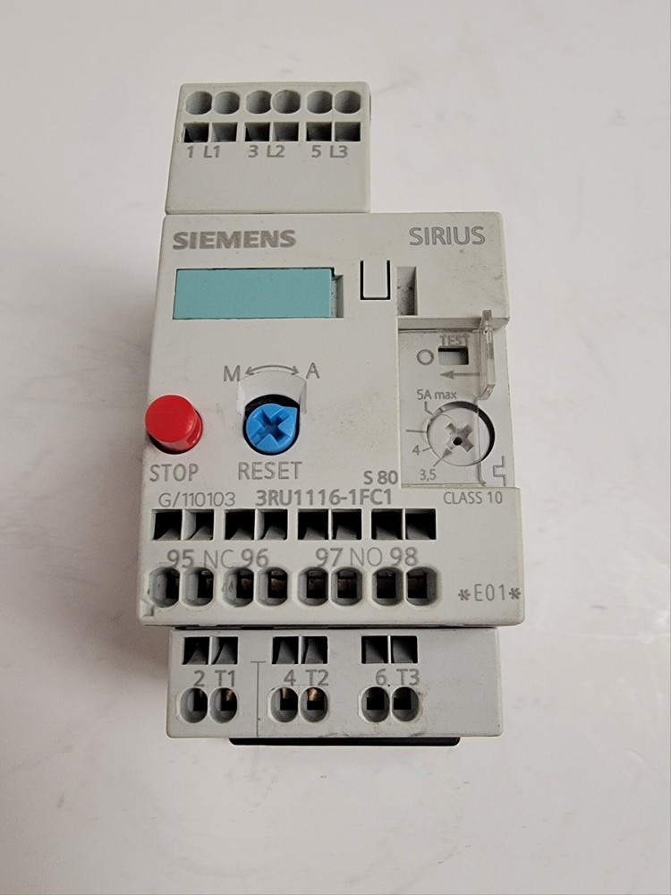 SIEMENS OVERLOAD RELAY 3RU1116-1FC1.