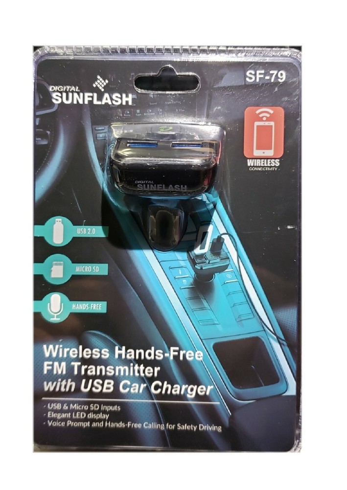 Fm Transmitter Wireless Hands-Free With USB Car Charger Free Shipping