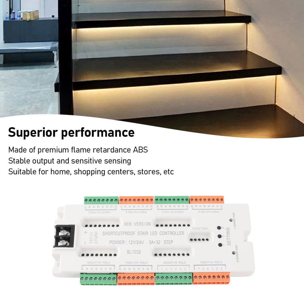 Motion Sensor LED Stair Light Controller Intelligent Automatic Cascaded
