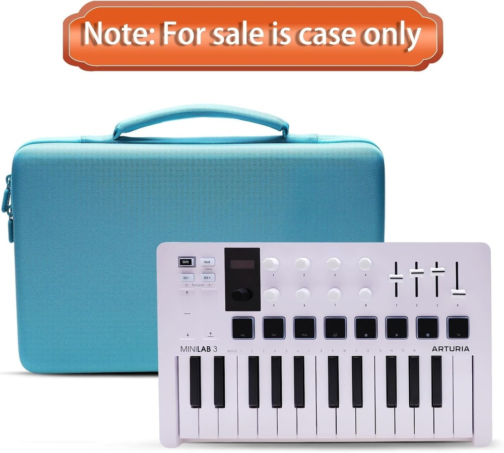 LTGEM Case Compatible with Arturia MiniLab 3 Universal MIDI Controller, Mint ...