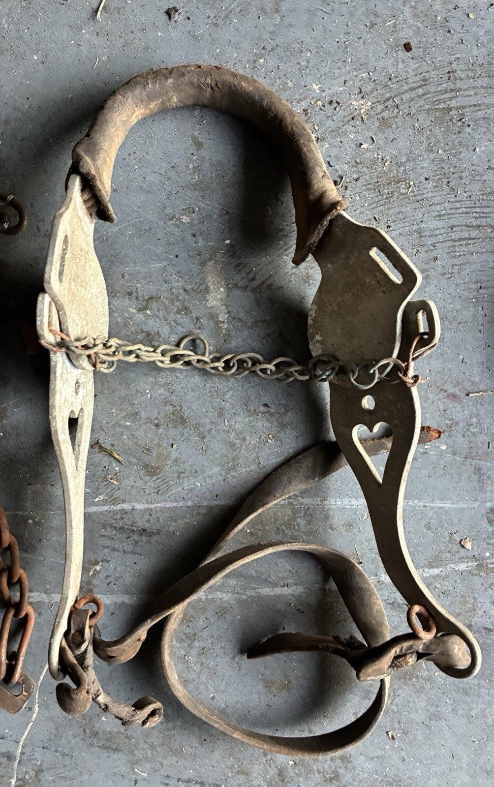 Vintage Horse Tack Blinders Bit Silester Hackamore