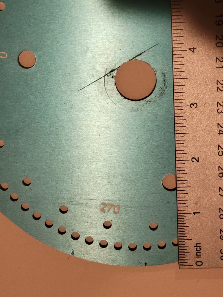 Alisam engineering 7 inch diameter plate .75 inch spindle