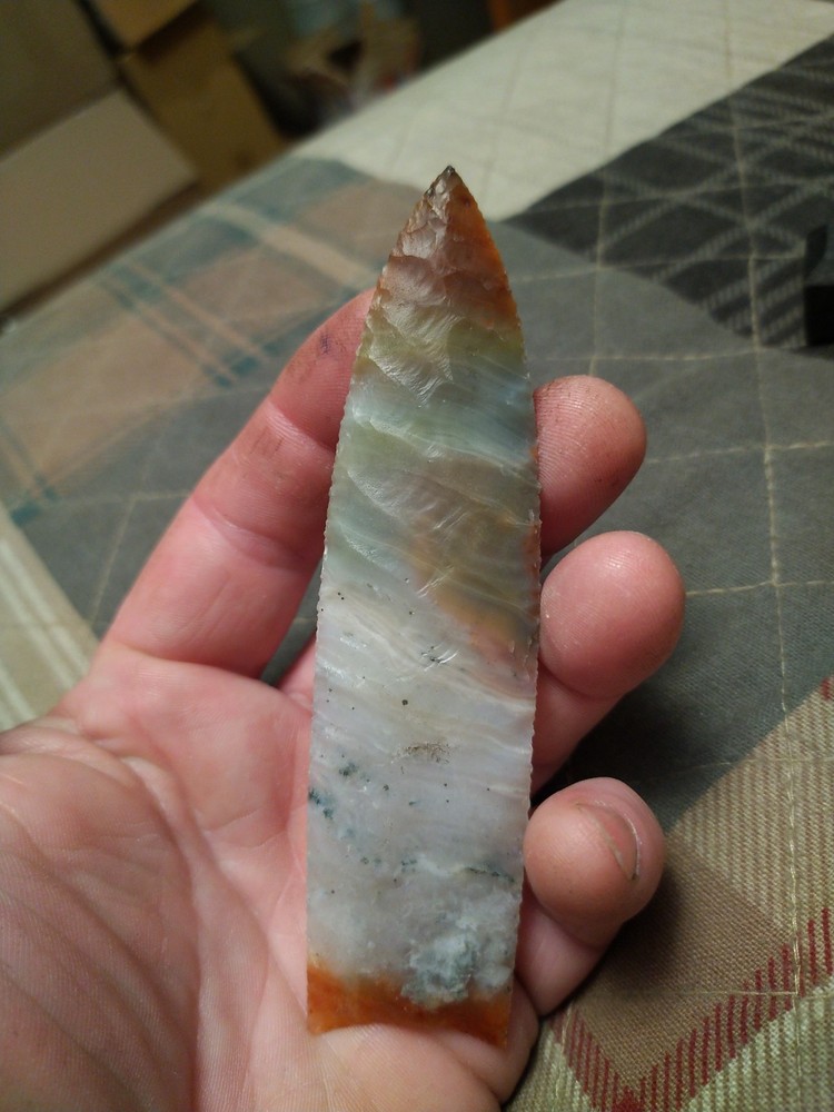 Clovis Ocean Wave Agate 5" x 1 1/4"(MIKE COOK POINT)