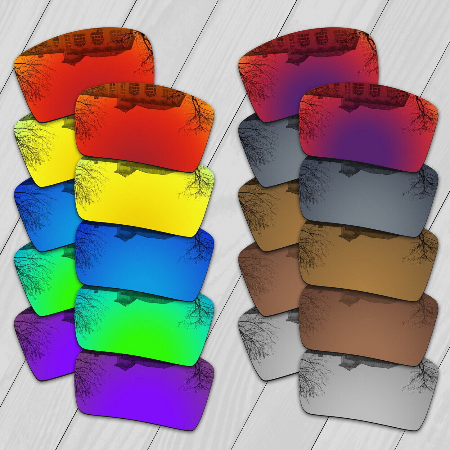 POLARIZED Replacement Lot Lenses For-Oakley Crankshaft OO9239 Sunglasses Muti