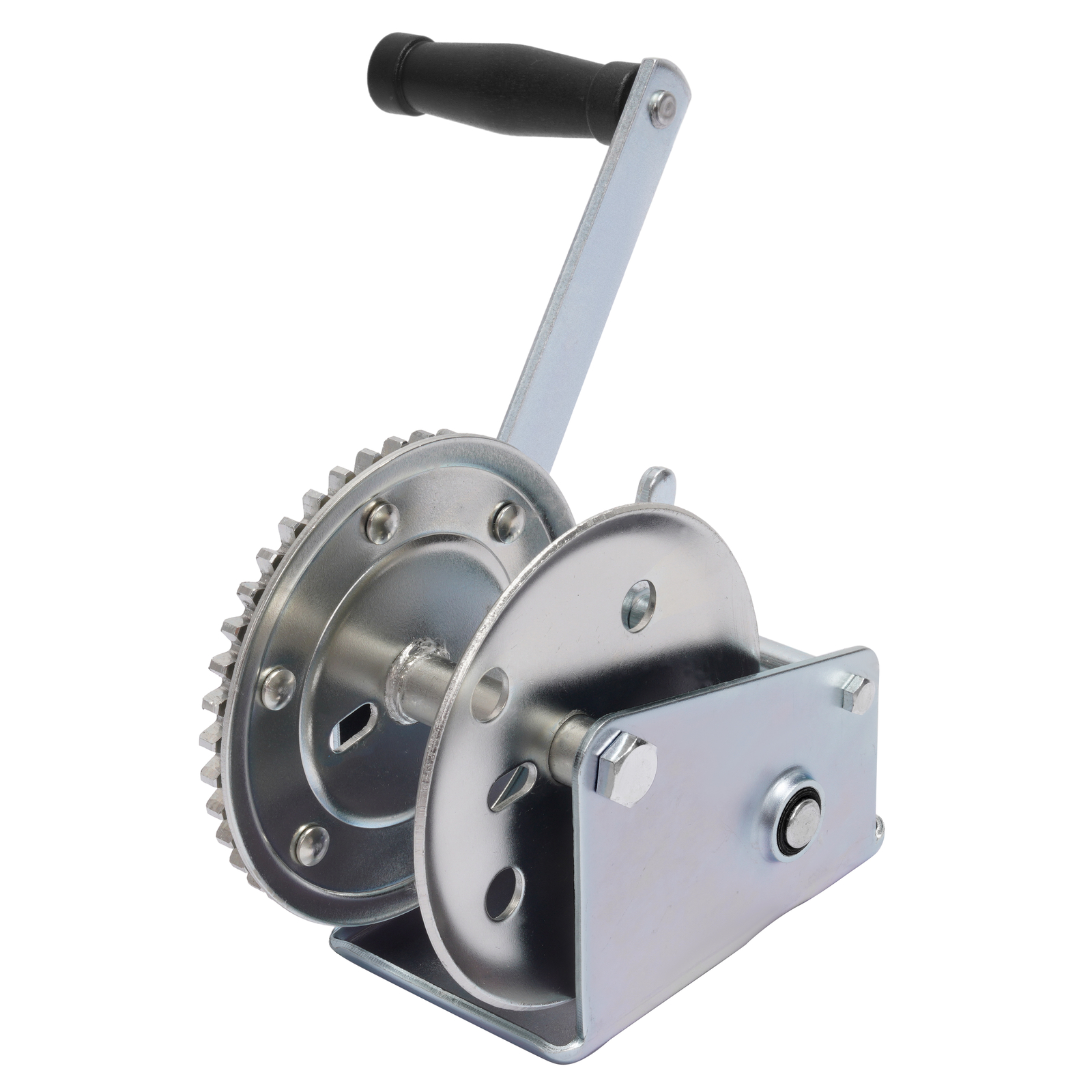 1400LB Steel Horizontal Pulling Hand Winch w/Ratchet Galvanized For Boat Trailer