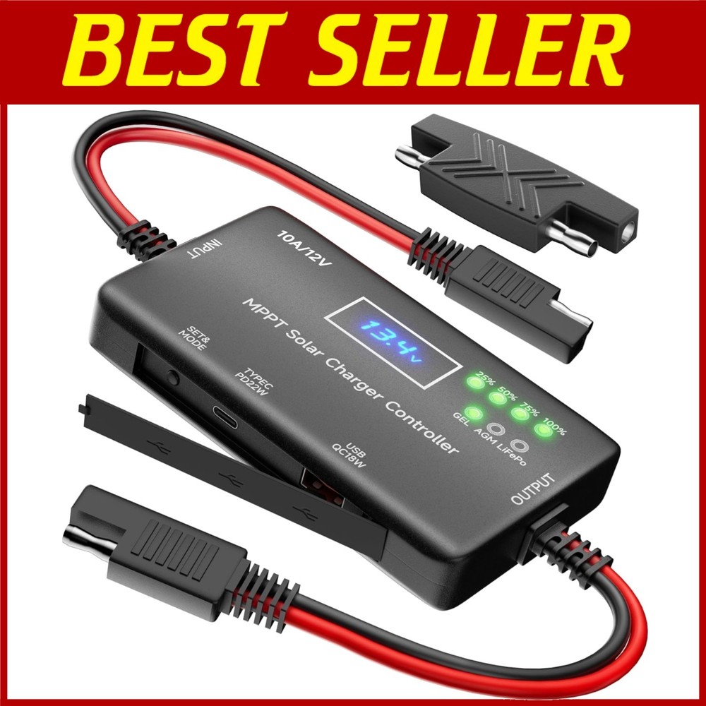 Multi-Device Charging Power Solar Controller - Type-C USB