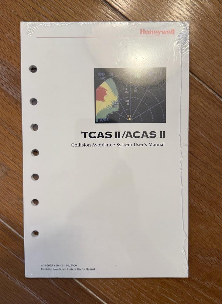 2000 Honeywell Collision Avoidance System TCAS User MANUAL
