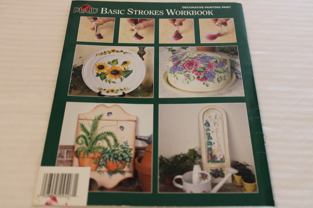 PLAID Decorative Painting 9407 Basic Strokes Workbook Art Instruction Complete